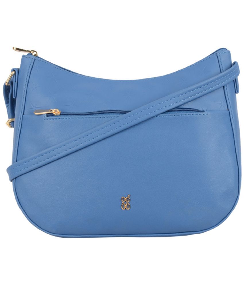     			Baggit Blue PU Handheld