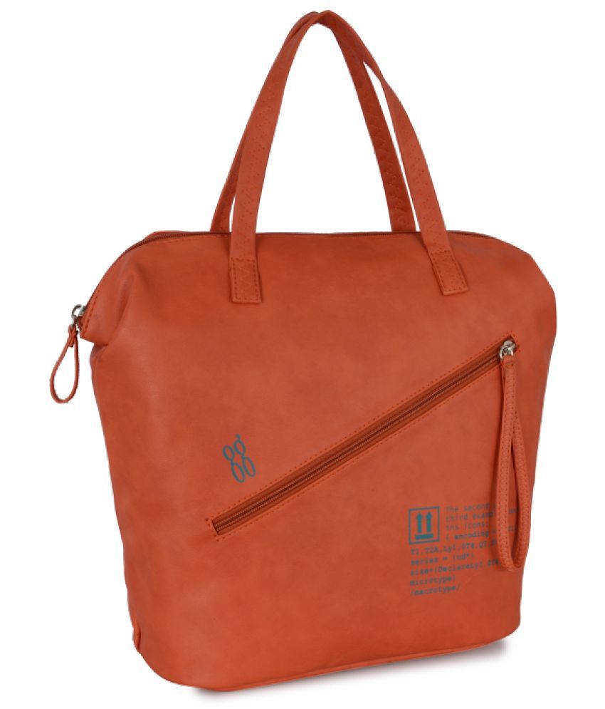     			Baggit Orange PU Handheld