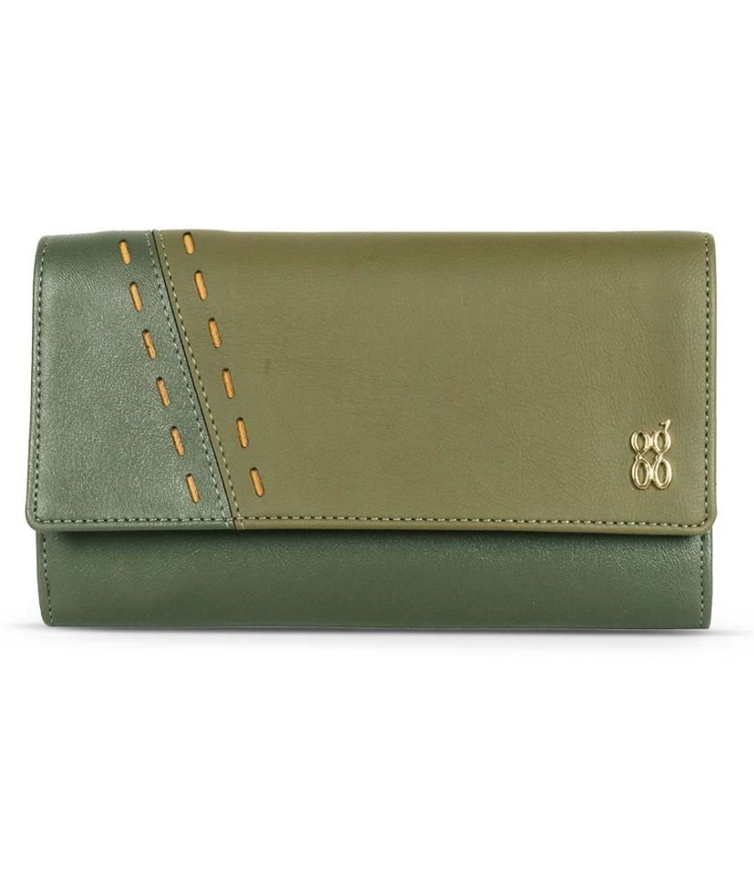     			Baggit PU Green Women's Three fold Wallet ( Pack of 1 )