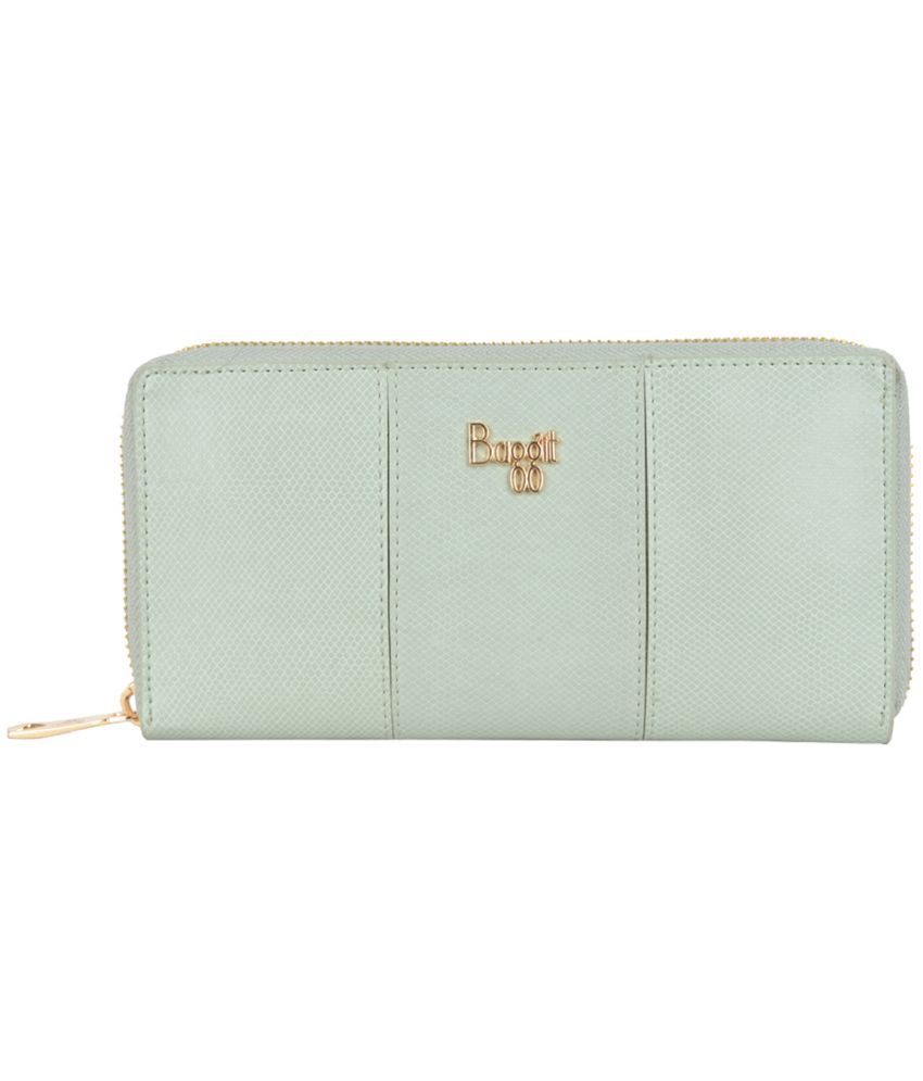     			Baggit PU Green Women's Zip Around Wallet ( Pack of 1 )