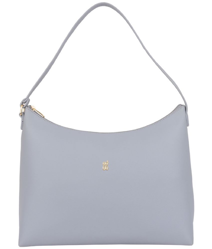     			Baggit Purple PU Hobo Bag