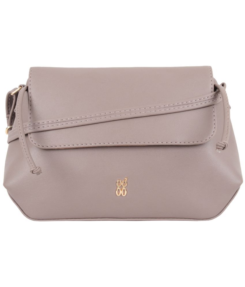     			Baggit Purple PU Satchel Bag