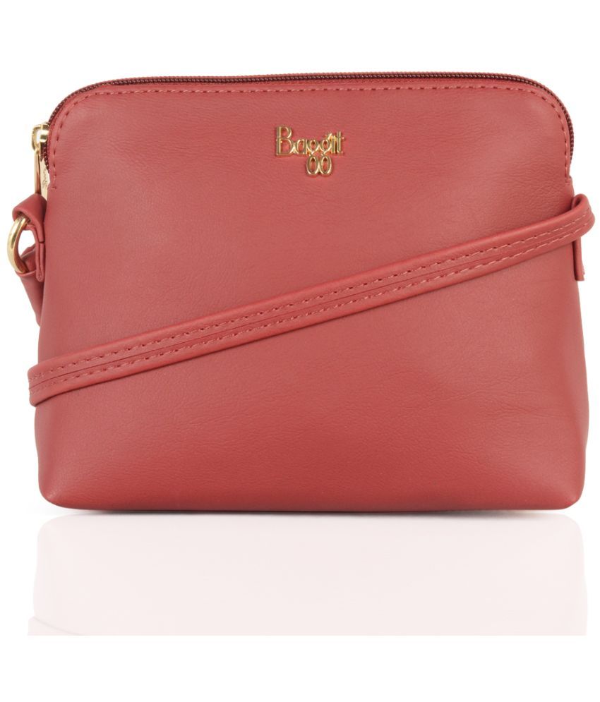     			Baggit Red PU Handheld