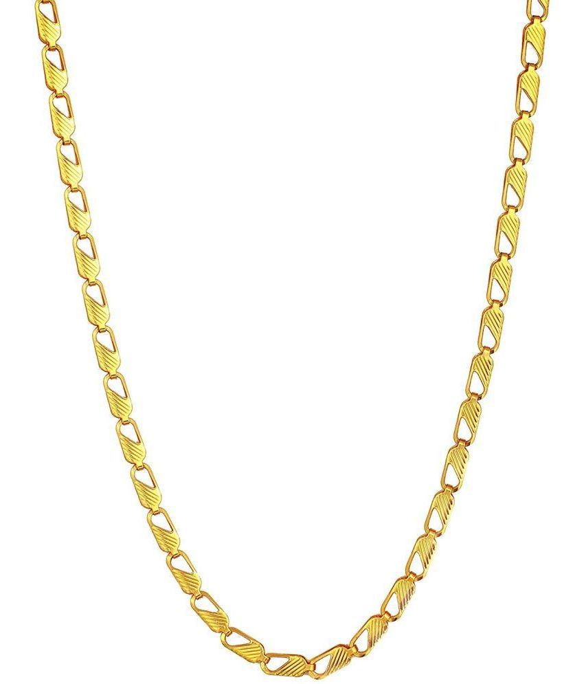     			Charms Gold Plated Chain ( Pack of 1 )