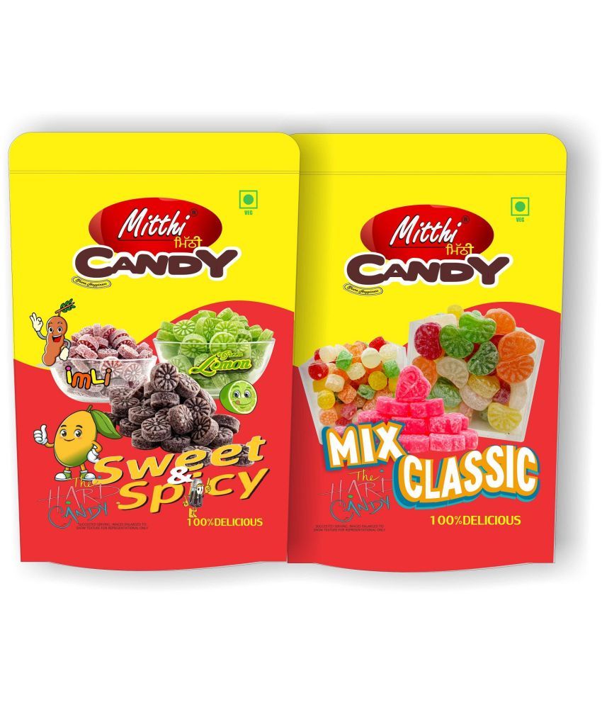     			Mitthi MIX AND SPICEY Hard Candies 300 gm Pack of 2