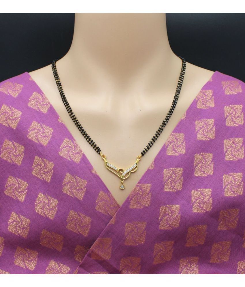     			Soni jewellery Golden Mangalsutra Set ( Pack of 1 )