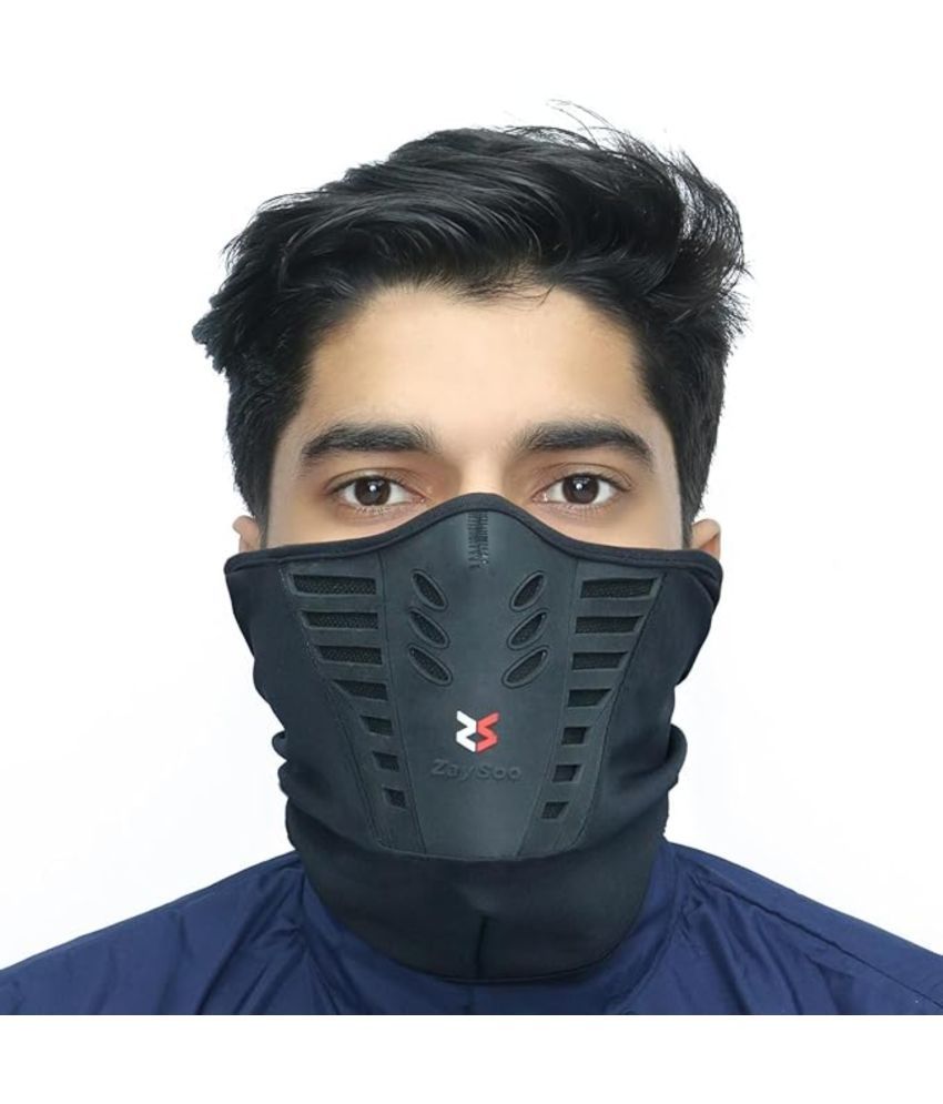     			ZAYSOO Black Nylon Anti Pollution Mask ( Pack of 1 )