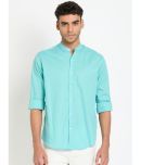 Club York Cotton Blend Regular Fit Solids Full Sleeves Men's Casual Shirt - Light Blue ( Pack of 1 )