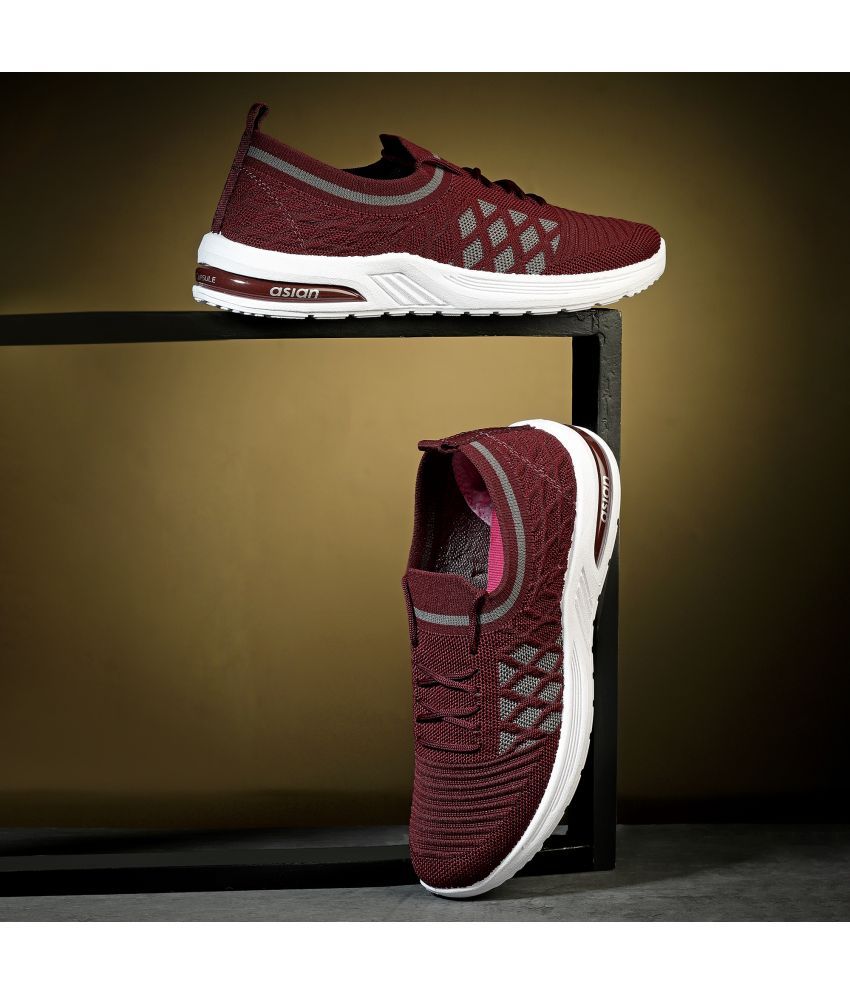     			ASIAN Maroon Women's Sneakers