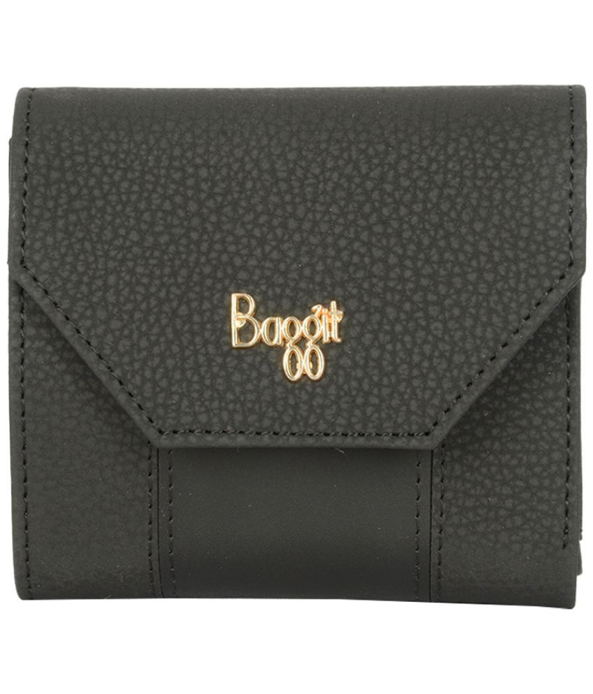     			Baggit PU Black Women's Three fold Wallet ( Pack of 1 )