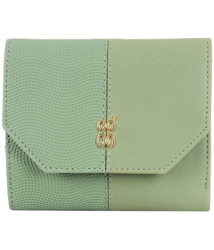     			Baggit PU Green Women's Three fold Wallet ( Pack of 1 )