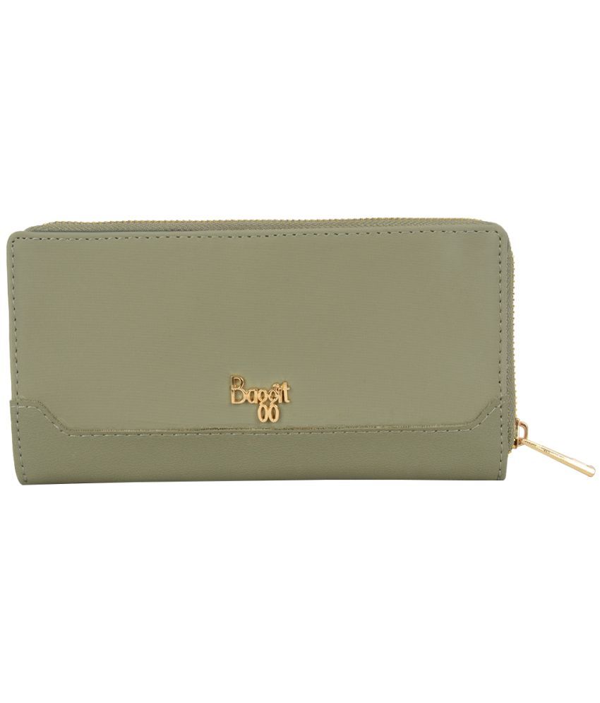     			Baggit PU Green Women's Bi Fold Wallet ( Pack of 1 )