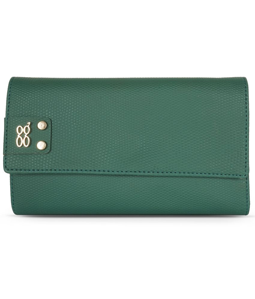     			Baggit PU Green Women's Zip Around Wallet ( Pack of 1 )