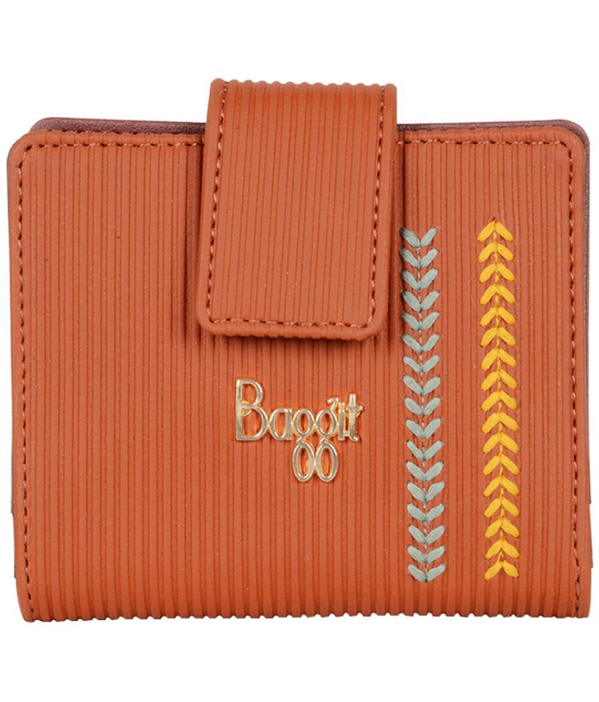     			Baggit PU Tan Women's Bi Fold Wallet ( Pack of 1 )