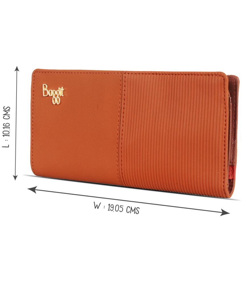     			Baggit PU Tan Women's Bi Fold Wallet ( Pack of 1 )