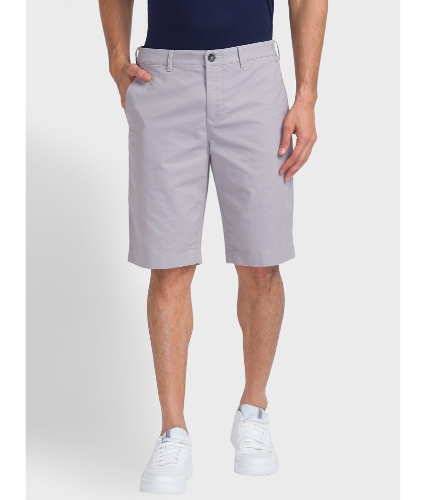     			Colorplus Grey Cotton Men's Chino Shorts ( Pack of 1 )