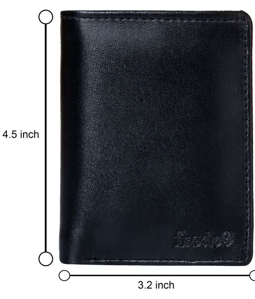     			HIDEFLIX Black PU Men's Regular Wallet,Two Fold Wallet ( Pack of 1 )