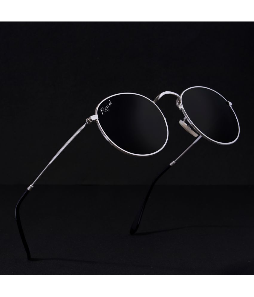     			RESIST EYEWEAR Silver Round Sunglasses ( Pack of 1 )