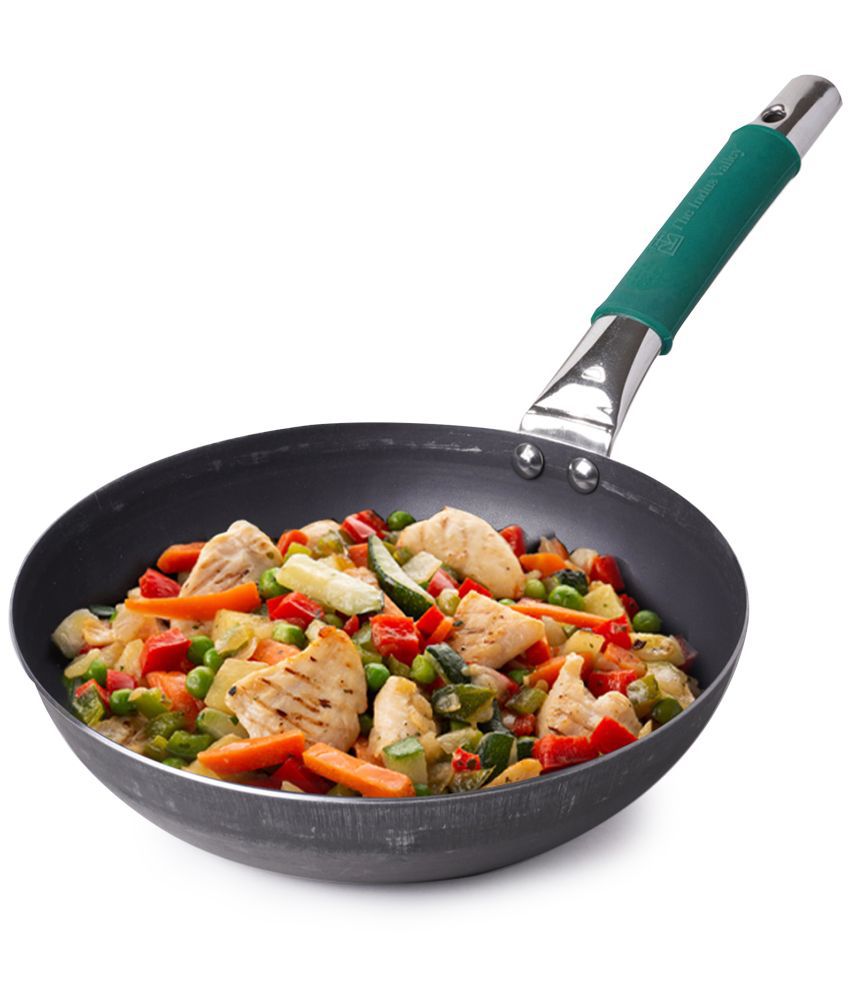     			The Indus Valley Fry Pan with grip Iron No Coating Fry Pan ( Pack of 1 )
