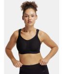 Jockey MI11 Wirefree Non Padded Microfiber Elastane Full Coverage Sports Bra - Black