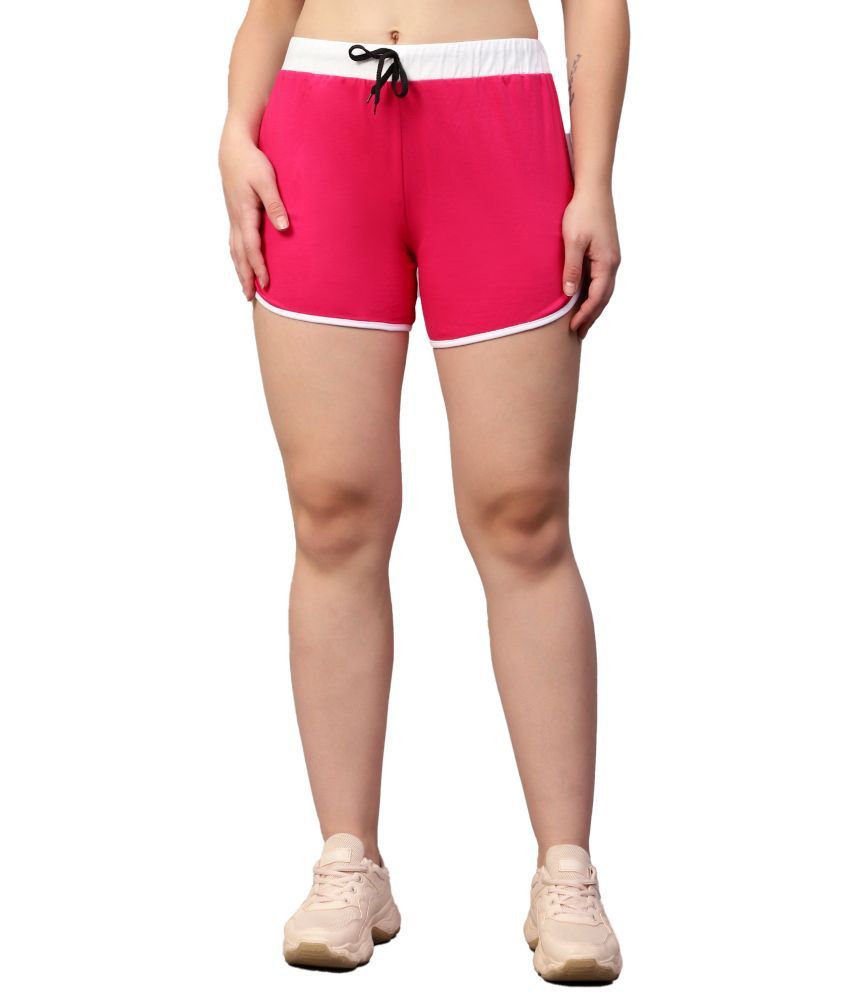     			Diaz Cotton Cut-Offs - Pink Single