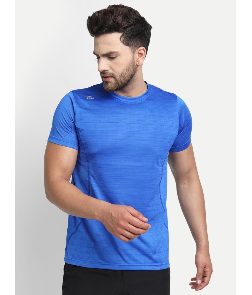     			Dida Sportswear Blue Polyester Regular Fit Men's Sports T-Shirt ( Pack of 1 )