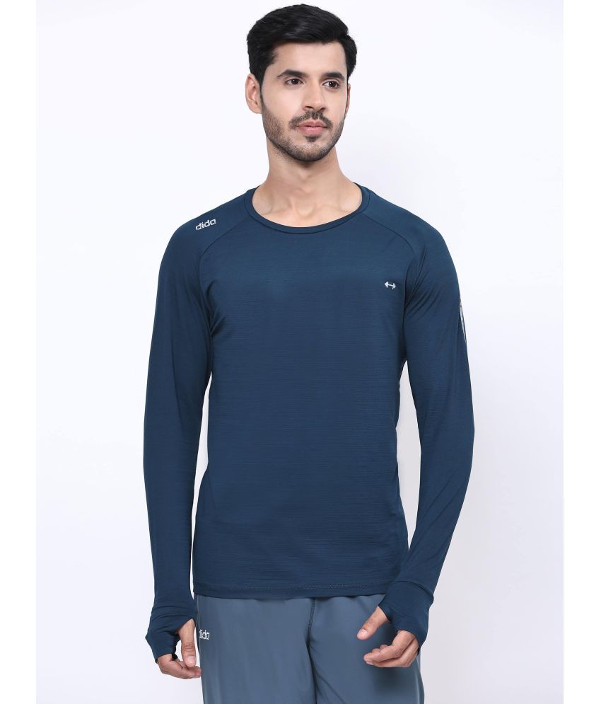     			Dida Sportswear Indigo Polyester Regular Fit Men's Sports T-Shirt ( Pack of 1 )