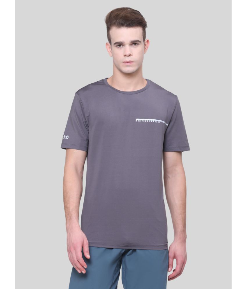     			Dida Sportswear Light Grey Polyester Regular Fit Men's Sports T-Shirt ( Pack of 1 )
