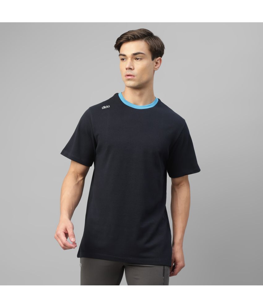     			Dida Sportswear Navy Blue Polyester Regular Fit Men's Sports T-Shirt ( Pack of 1 )