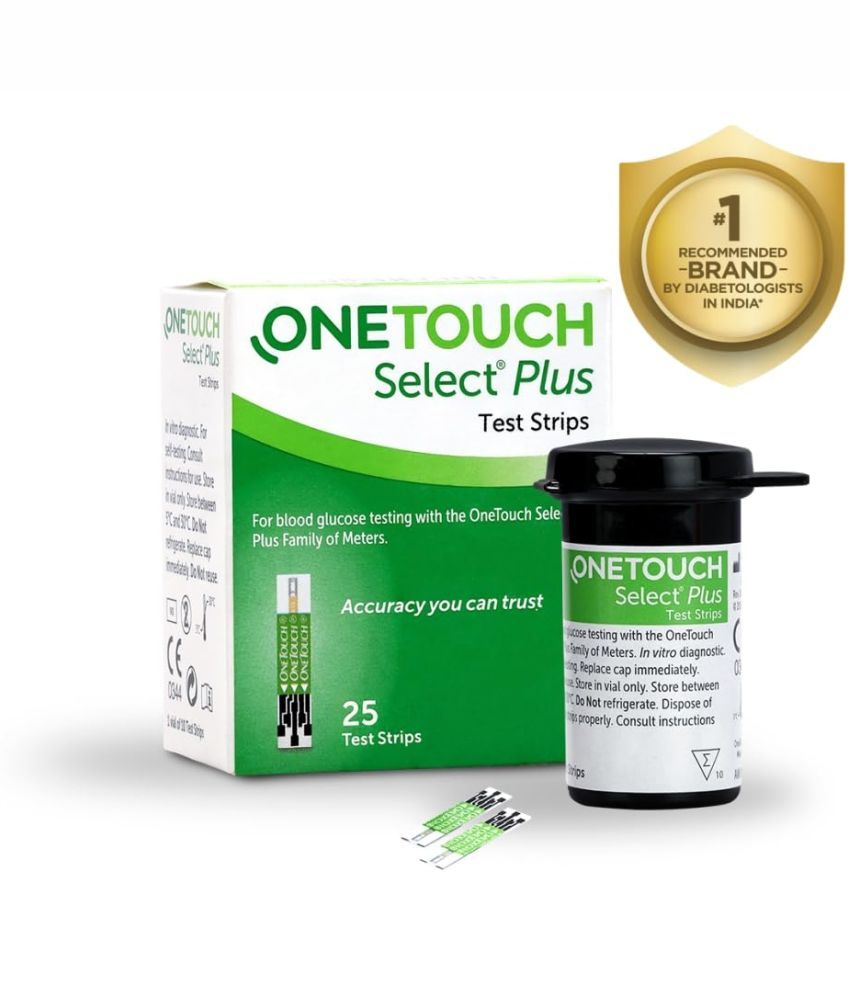     			OneTouch Select Plus Test Strips | Pack of 25 Strips | For OneTouch Select Plus Simple Glucometer