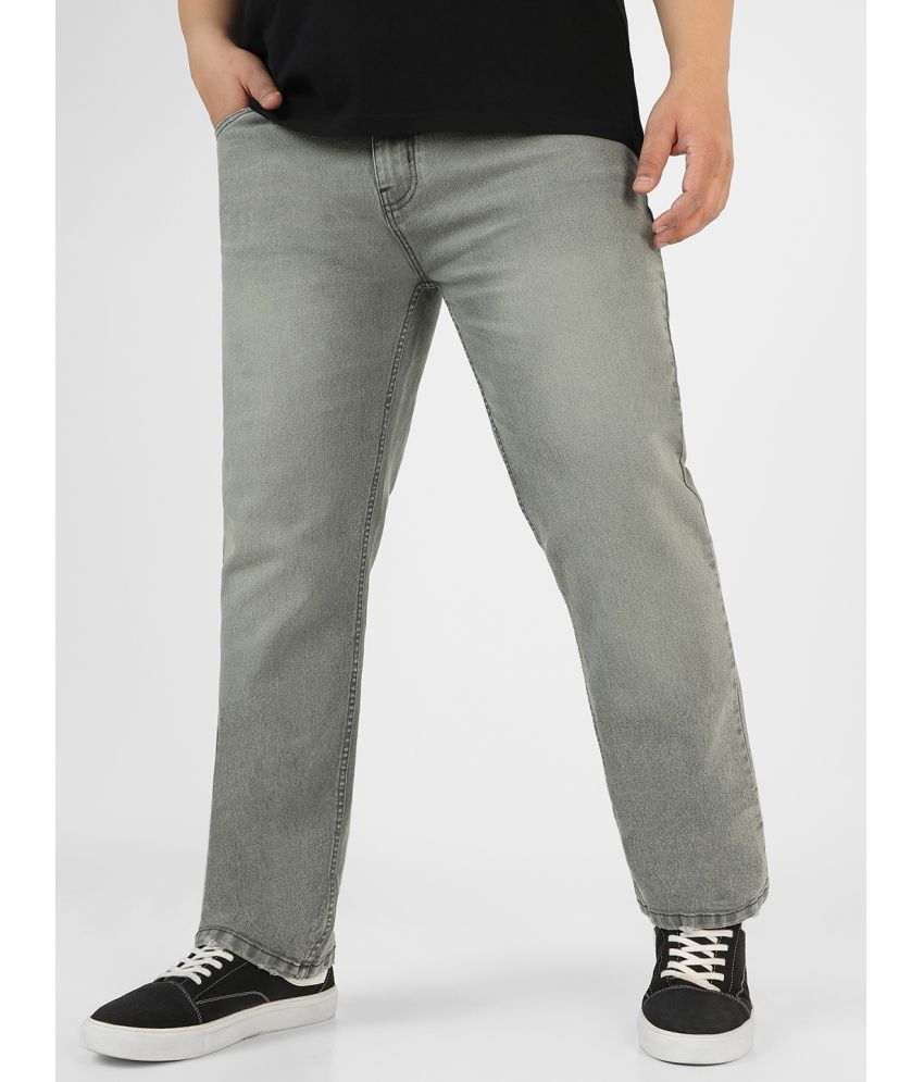     			Urbano Plus Regular Fit Washed Men's Jeans - Grey ( Pack of 1 )