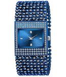 Viser Blue Metal Analog Womens Watch