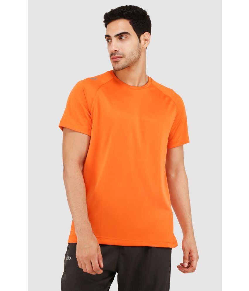     			Dida Orange Polyester Regular Fit Men's Sports T-Shirt ( Pack of 1 )