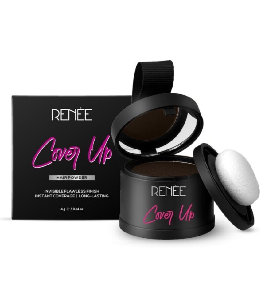     			Renee Cover Up Hair Powder - Brown, Helps Cover Grey Roots & Bald Spots Instantly Pigmented,4Gm