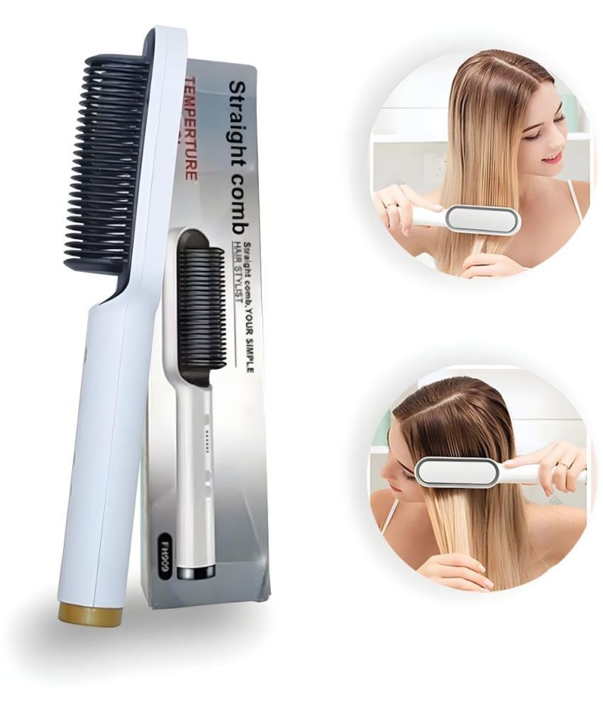     			Shopeleven Hair Straightener White Hair Straightener