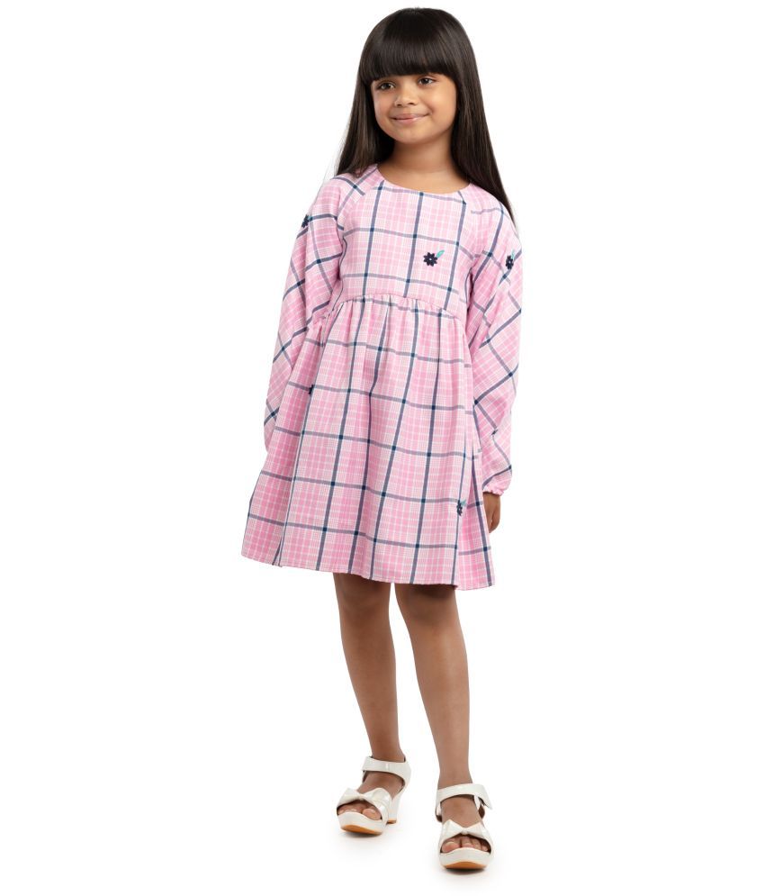     			Under Fourteen Only Pink Polyester Girls Frock ( Pack of 1 )