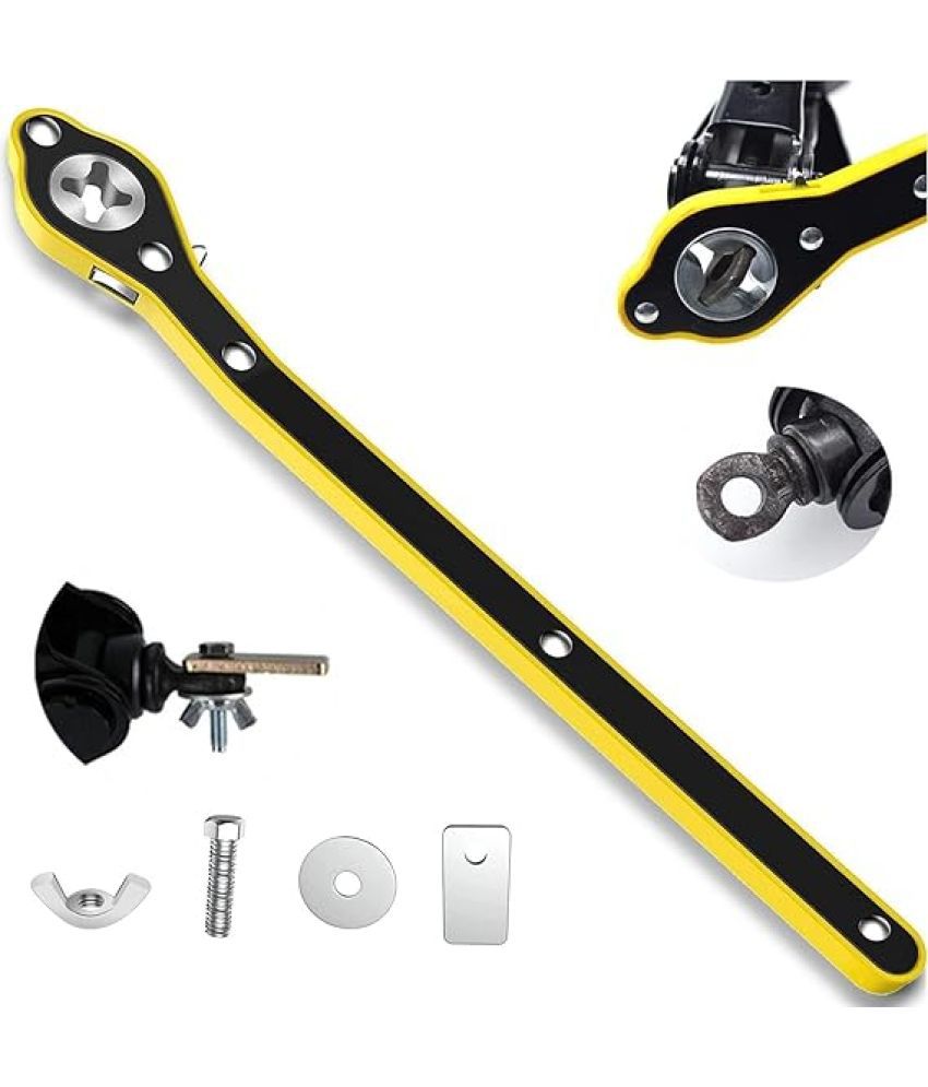     			Car Jack Ratchet Wrench,360 Forward and Reverse knob Labor-Saving Design,Scissor Jack Lift Speed Handle Tool, Jack Lug Handle Tool,Tire Wheel Jack Wrench, Pack of 1