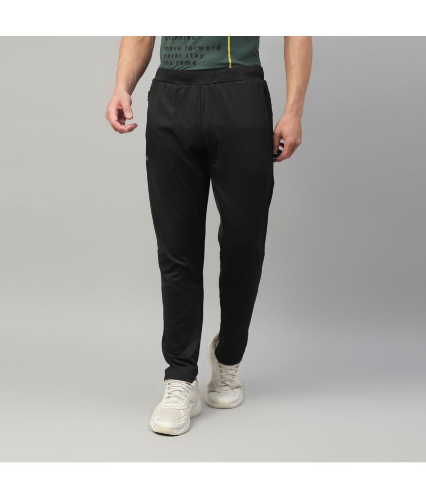     			Dida Sportswear Black Polyester Men's Sports Trackpants ( Pack of 1 )