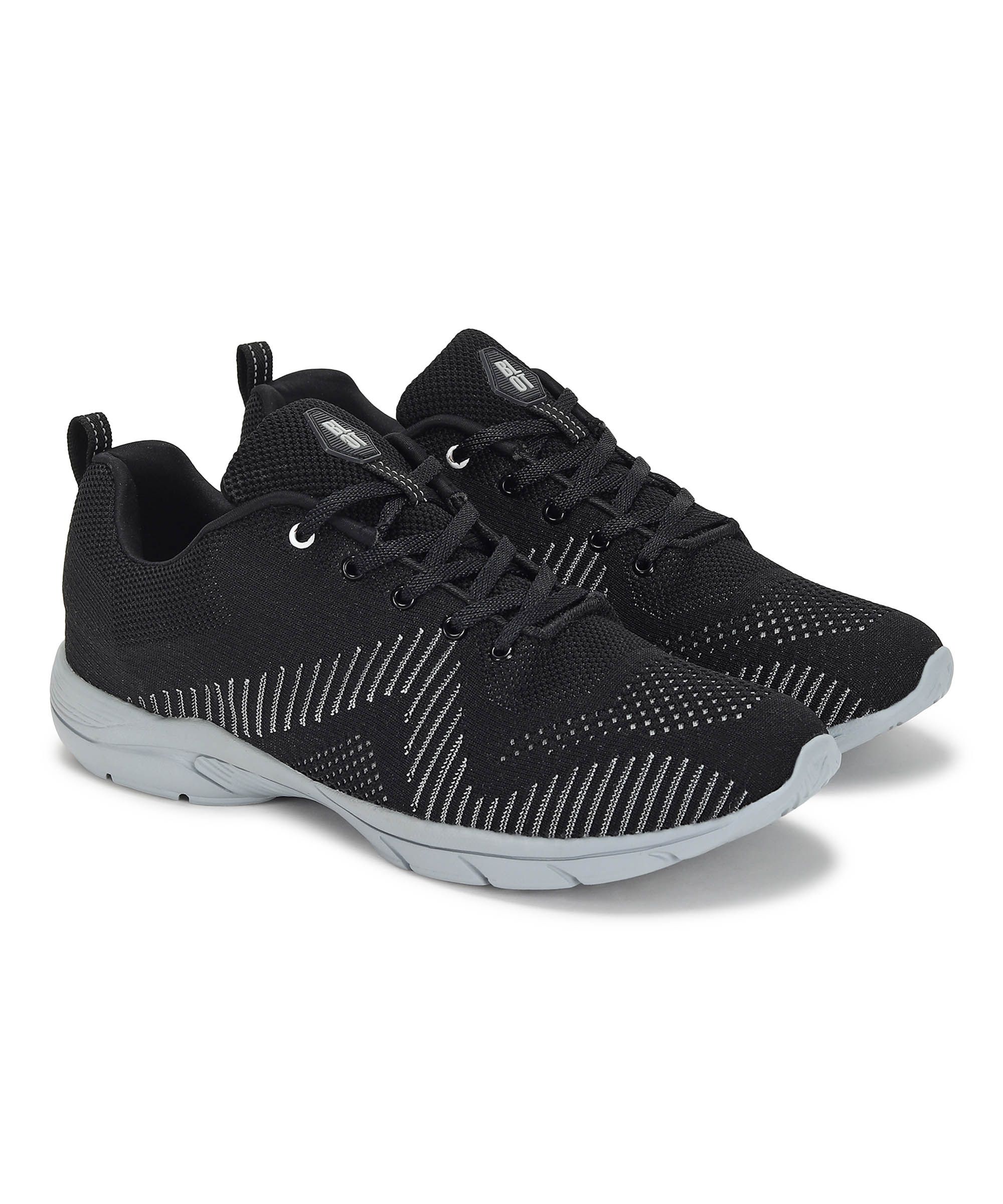     			Paragon FBK1224G_BLK Black Men's Sneakers