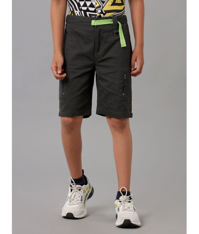     			Under Fourteen Only - Grey Cotton Boys Shorts ( Pack of 1 )