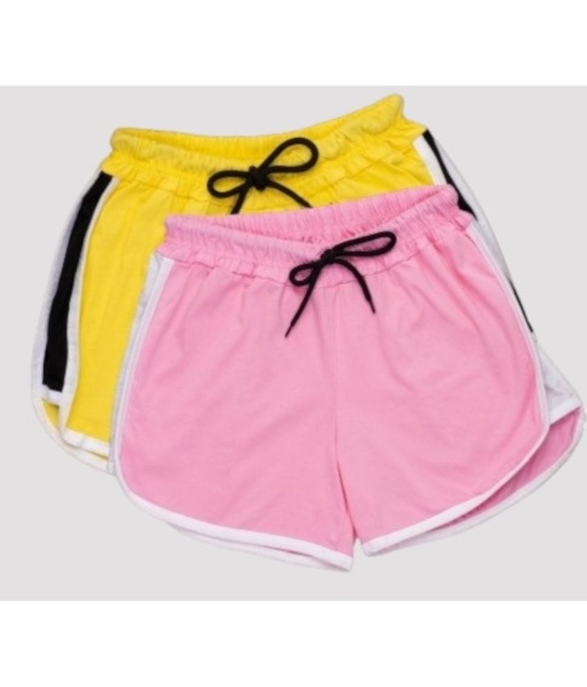     			powermerc Cotton Hot Pants - Pink Pack of 2