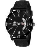 LimeStone Black PU Analog Men's Watch