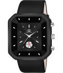 LimeStone Black PU Analog Men's Watch