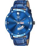 LimeStone Blue PU Analog Men's Watch