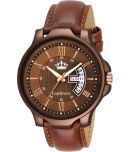 LimeStone Brown PU Analog Men's Watch