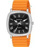 LimeStone Orange Silicon Analog Men's Watch