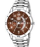 LimeStone Silver Metal Analog Men's Watch