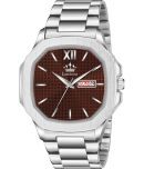 LimeStone Silver Stainless Steel Analog Men's Watch