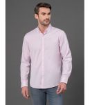 Red Tape Cotton Blend Regular Fit Self Design Full Sleeves Men's Casual Shirt - Pink ( Pack of 1 )