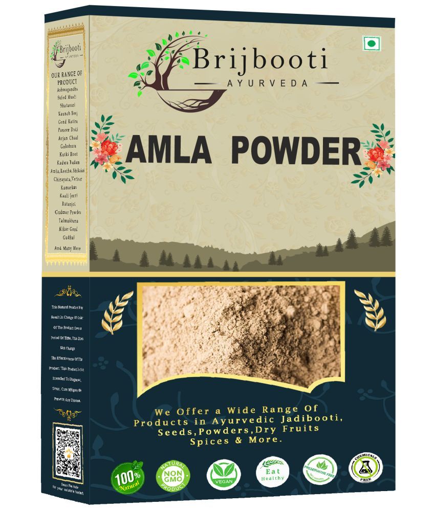     			Brijbooti Amla Powder For Hair Mask (250 Gm) | For Hair, Skin And Drinking | Indian Gooseberry